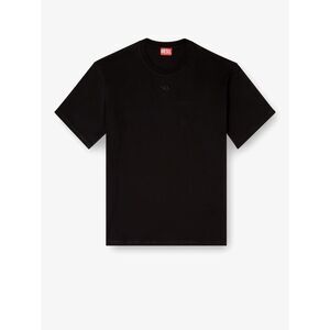 Diesel Men Cotton T-Shirt With Embroidered Logo On The Front